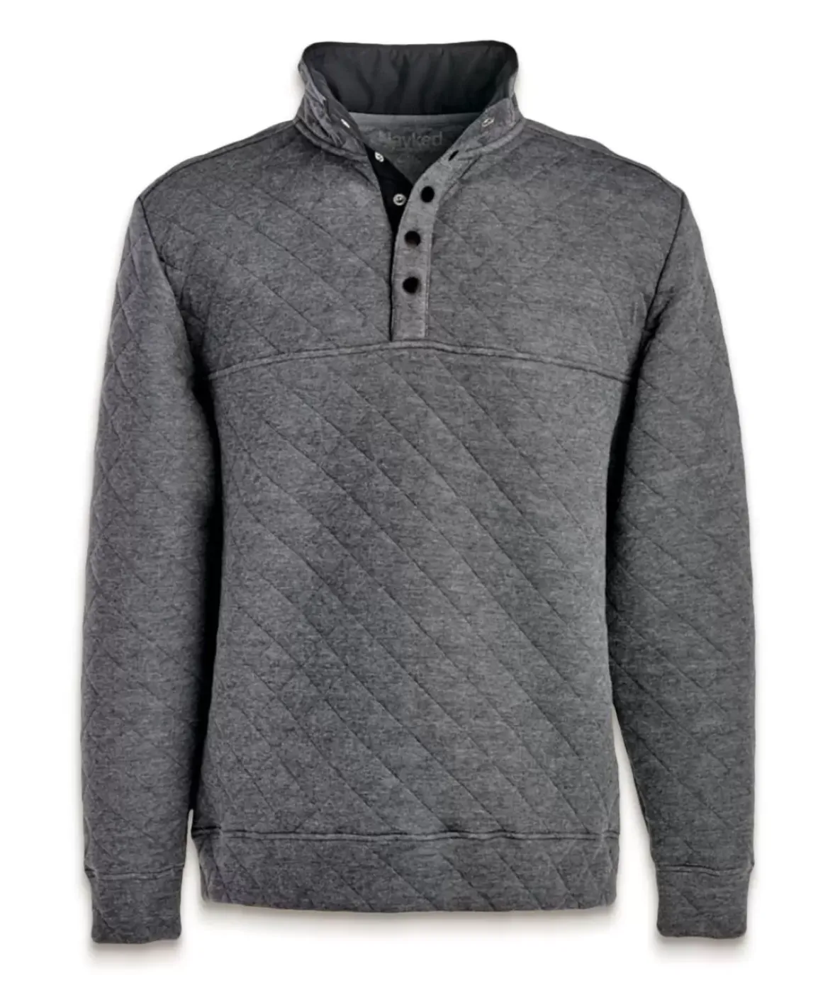 Nayked Apparel Hoodies & Sweatshirts>Men'S Ridiculously Soft Quilted Snap Pullover