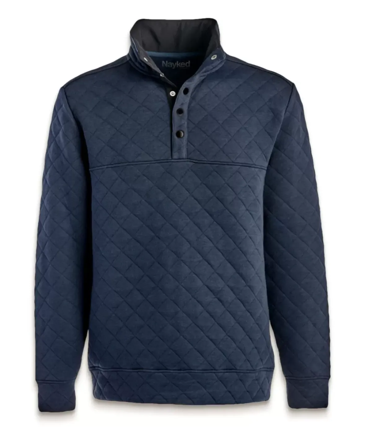 Nayked Apparel Hoodies & Sweatshirts>Men'S Ridiculously Soft Quilted Snap Pullover