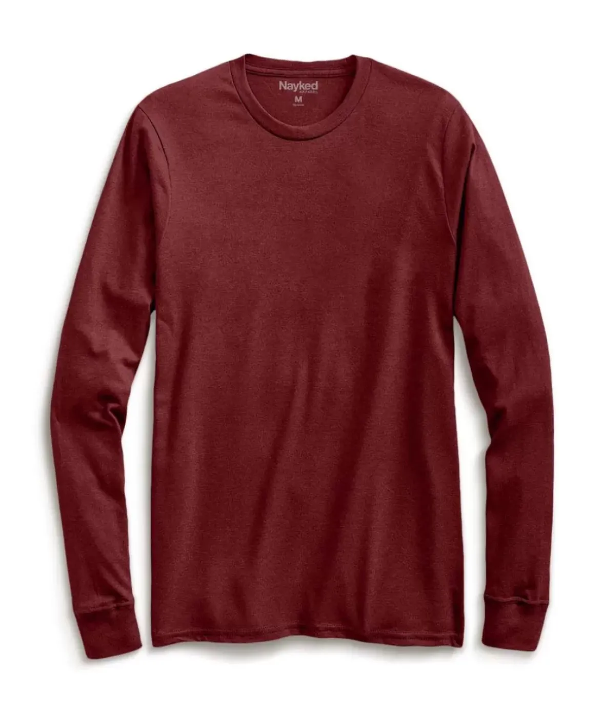 Nayked Apparel Shirts>Men'S Ridiculously Soft Recycled Lightweight Long Sleeve T-Shirt