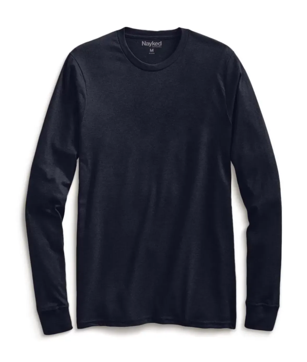Nayked Apparel Shirts>Men'S Ridiculously Soft Recycled Lightweight Long Sleeve T-Shirt