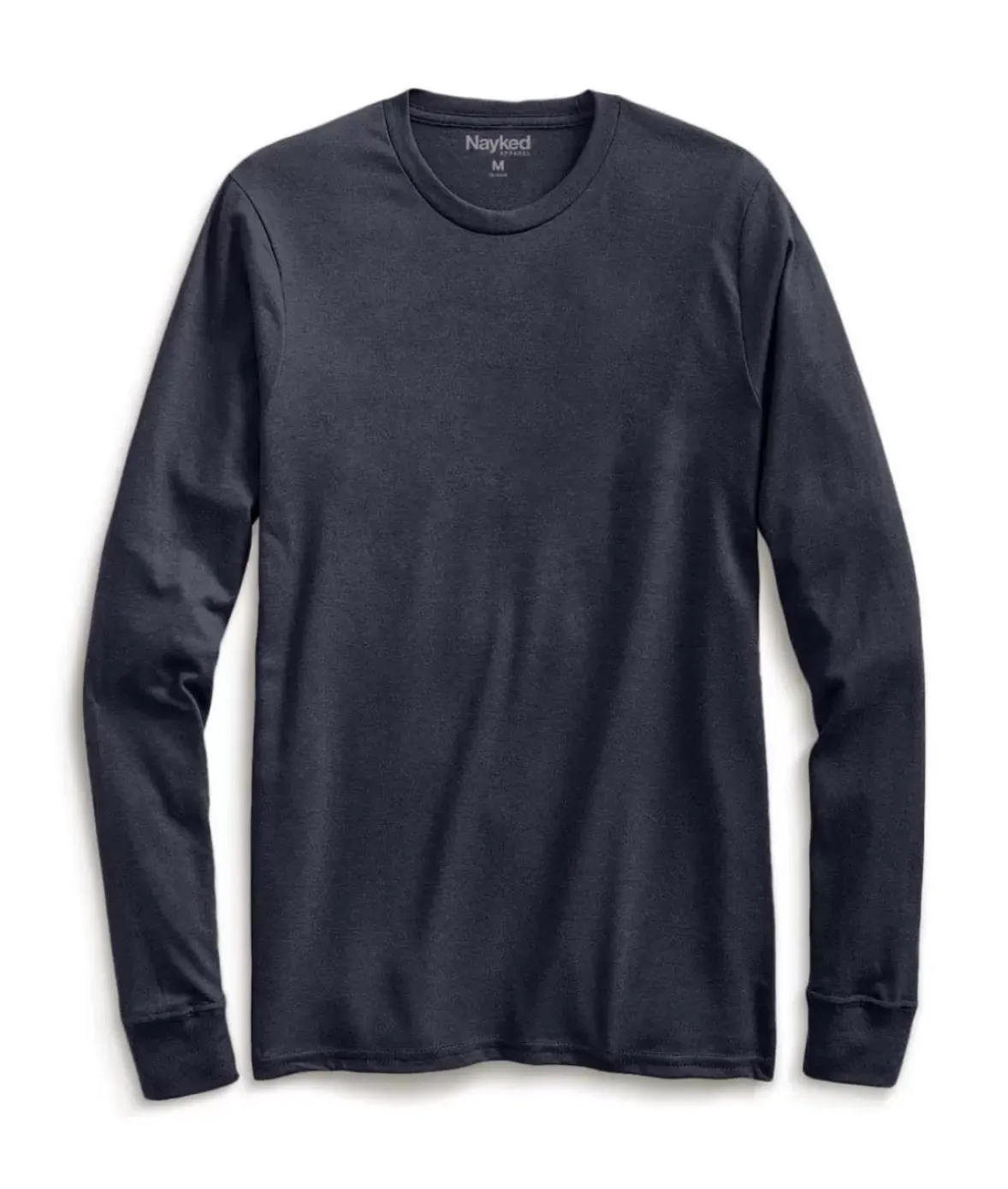 Nayked Apparel Shirts>Men'S Ridiculously Soft Recycled Lightweight Long Sleeve T-Shirt