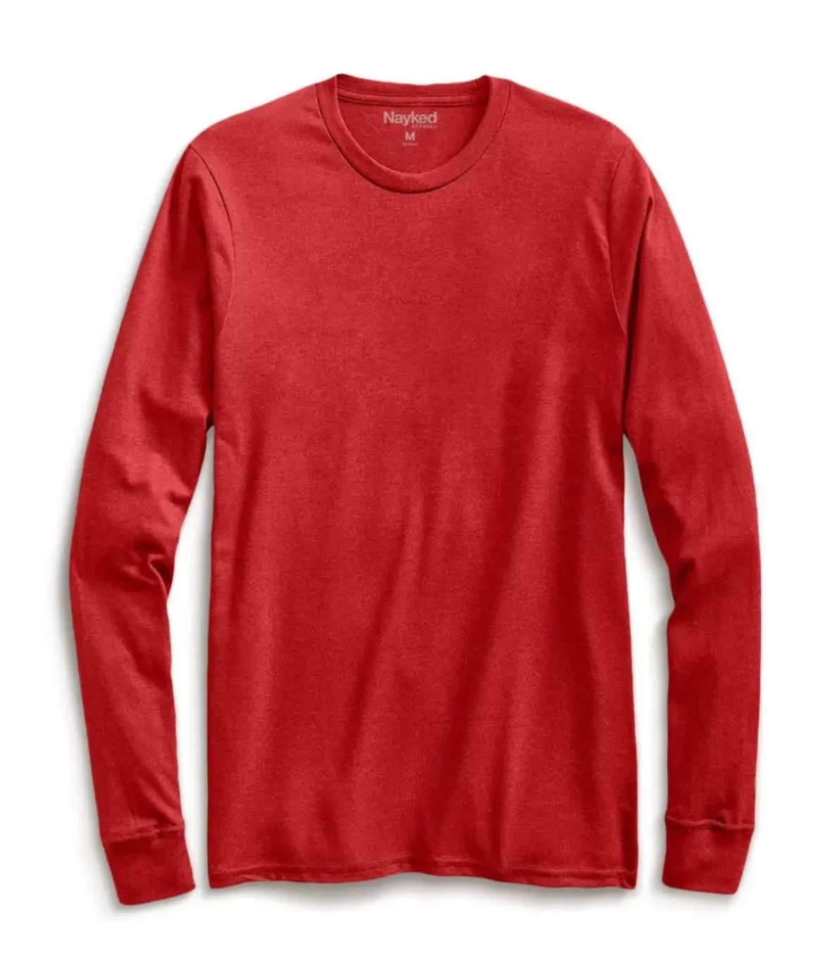 Nayked Apparel Shirts>Men'S Ridiculously Soft Recycled Lightweight Long Sleeve T-Shirt