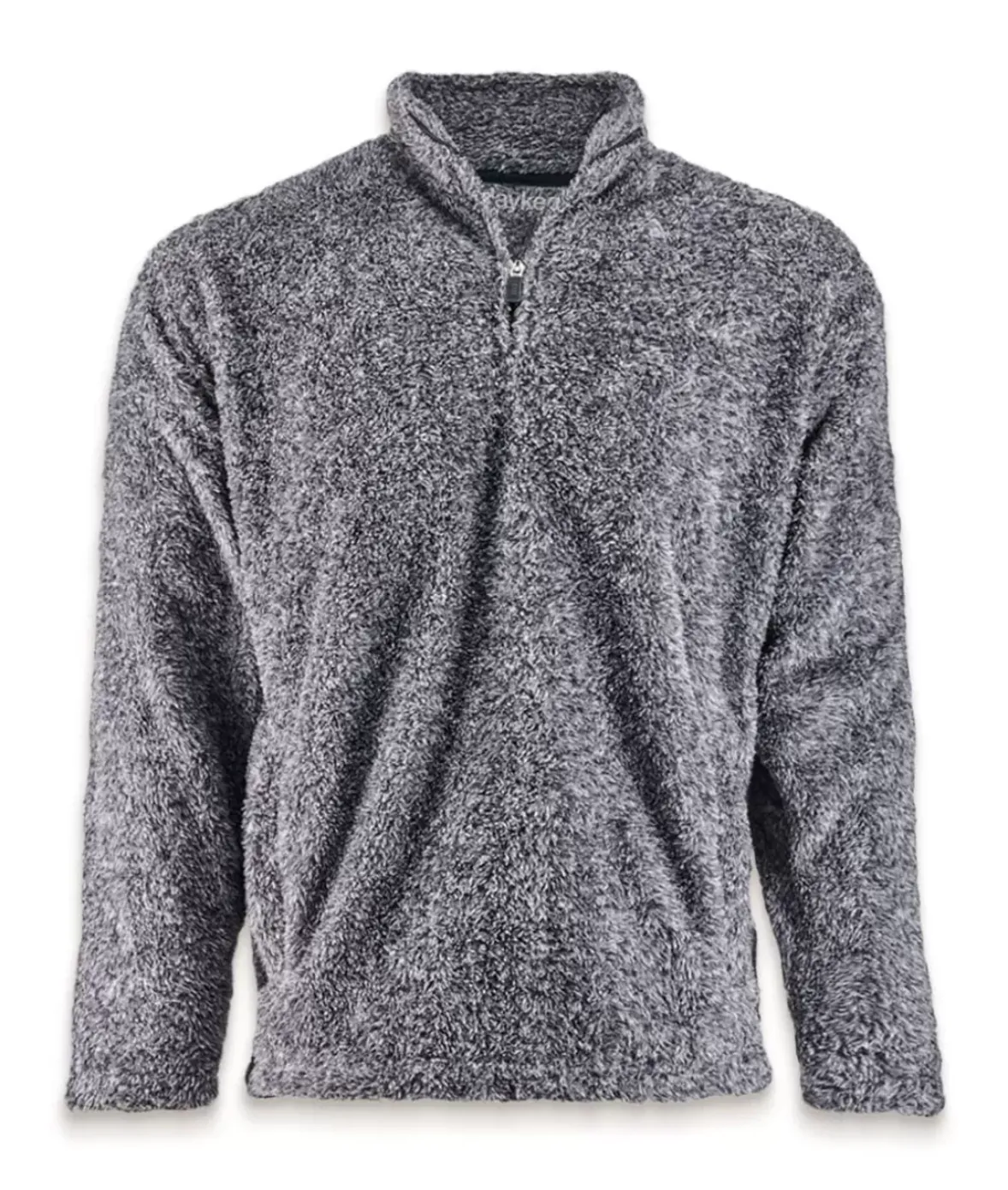 Nayked Apparel Outerwear>Men'S Ridiculously Soft Shag Sherpa Quarter-Zip Pullover