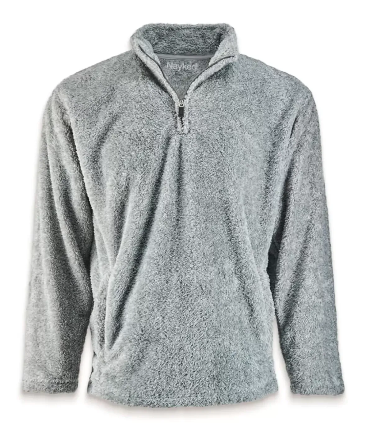 Nayked Apparel Outerwear>Men'S Ridiculously Soft Shag Sherpa Quarter-Zip Pullover
