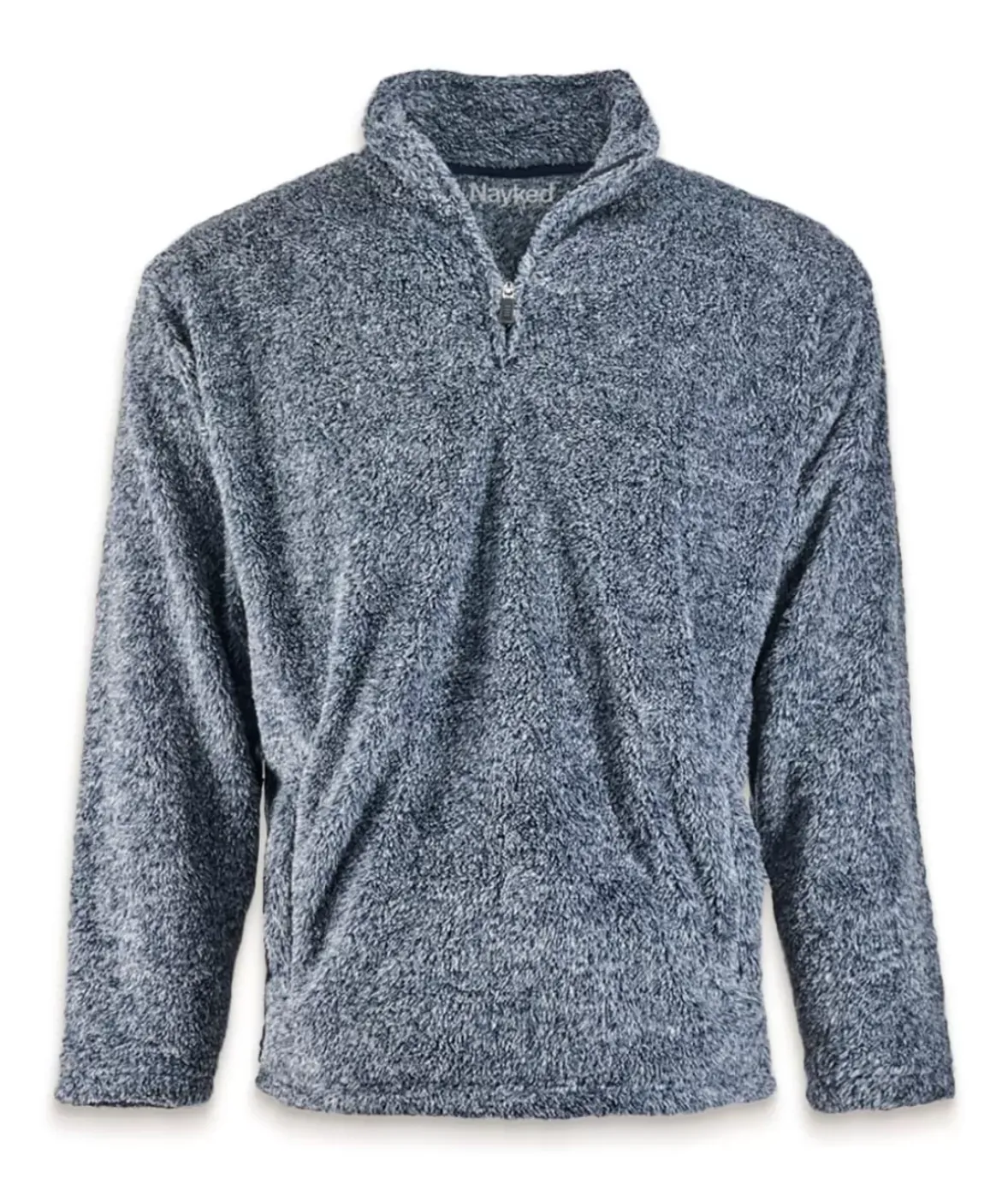 Nayked Apparel Outerwear>Men'S Ridiculously Soft Shag Sherpa Quarter-Zip Pullover