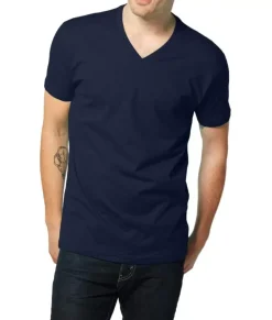 Nayked Apparel T-Shirts>Men'S Ridiculously Soft Short Sleeve V-Neck 100% Cotton Shirt