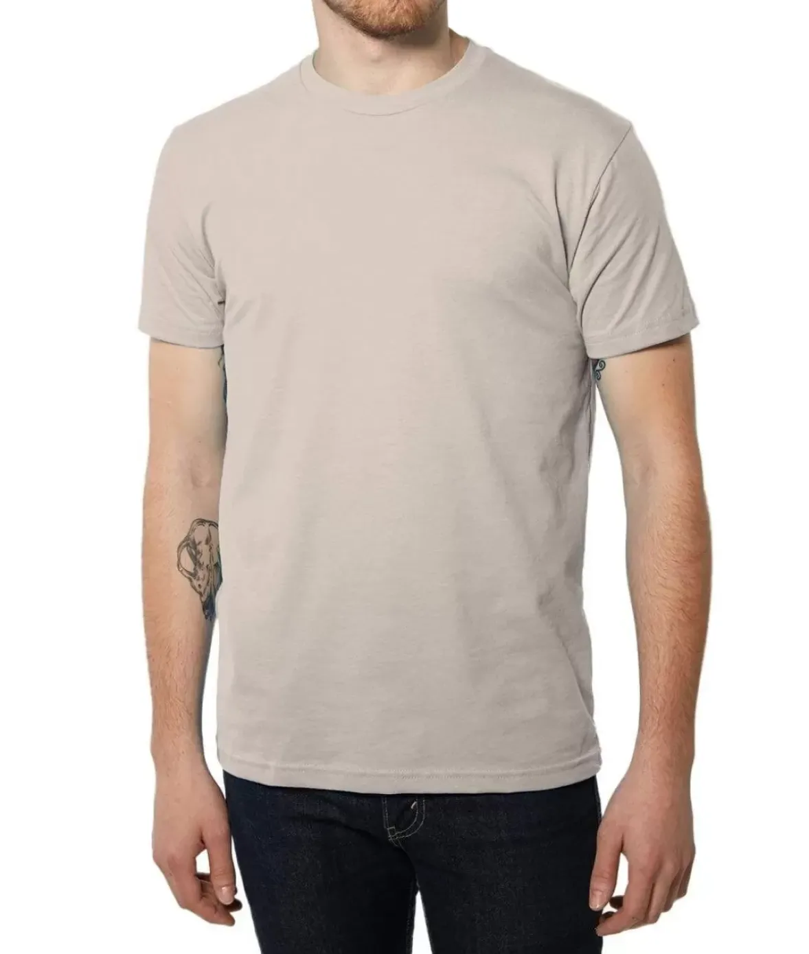 Nayked Apparel Shirts>Men'S Ridiculously Soft Sueded Crew T-Shirt | Classic