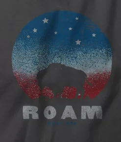 Nayked Apparel T-Shirts>Men'S Ridiculously Soft Sueded Big Graphic Tee | Roam