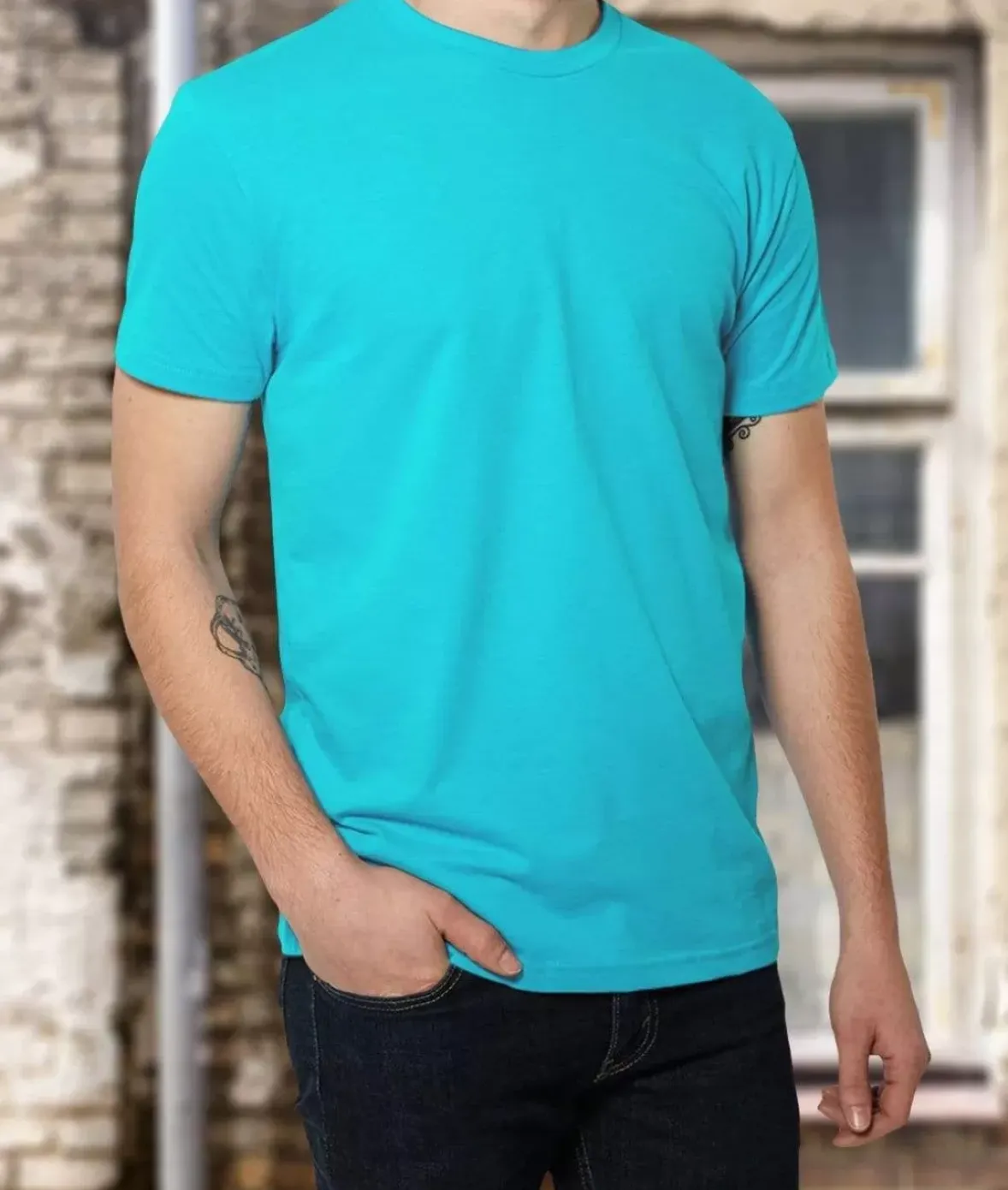 Nayked Apparel Shirts>Men'S Ridiculously Soft Sueded Crew T-Shirt | New Arrival Colors