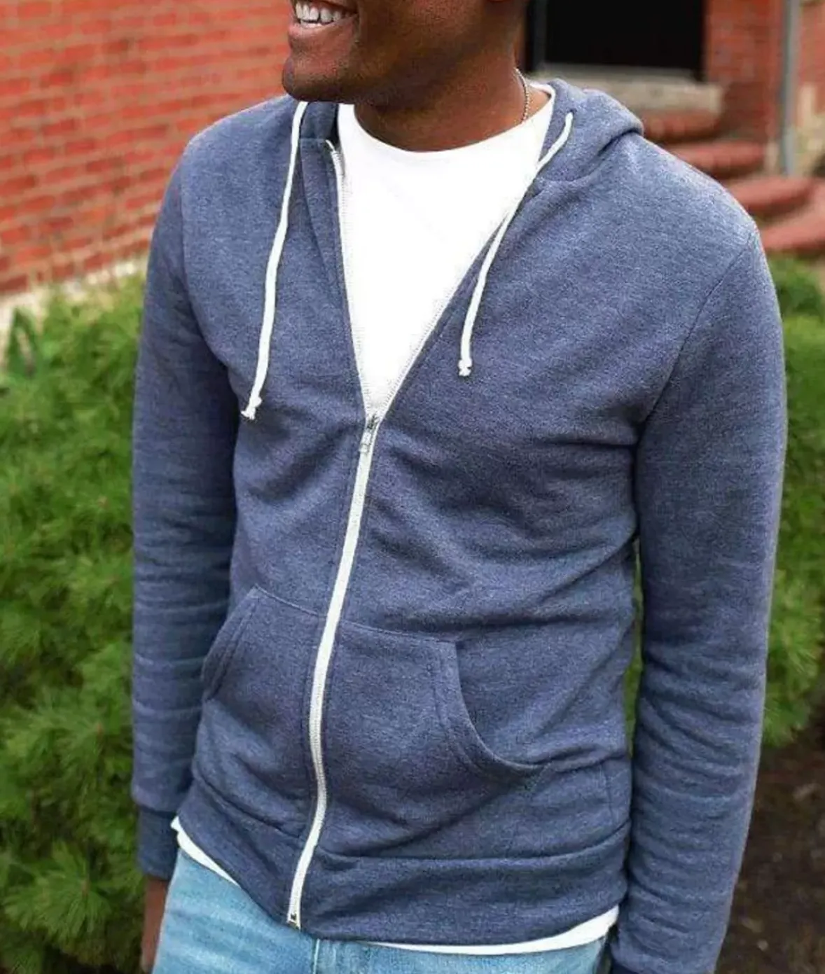 Nayked Apparel Hoodies & Sweatshirts>Men'S Ridiculously Soft Vintage Recycled Fleece Full-Zip Hoodie