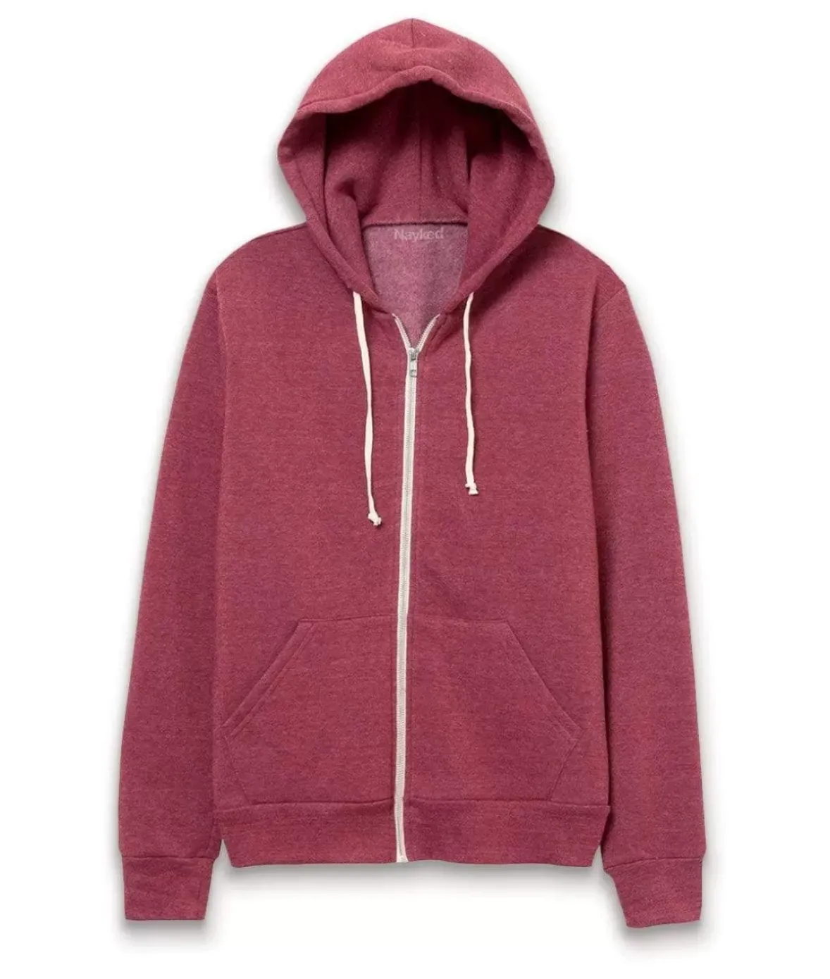 Nayked Apparel Shirts>Men'S Ridiculously Soft Vintage Recycled Fleece Full-Zip Hoodie