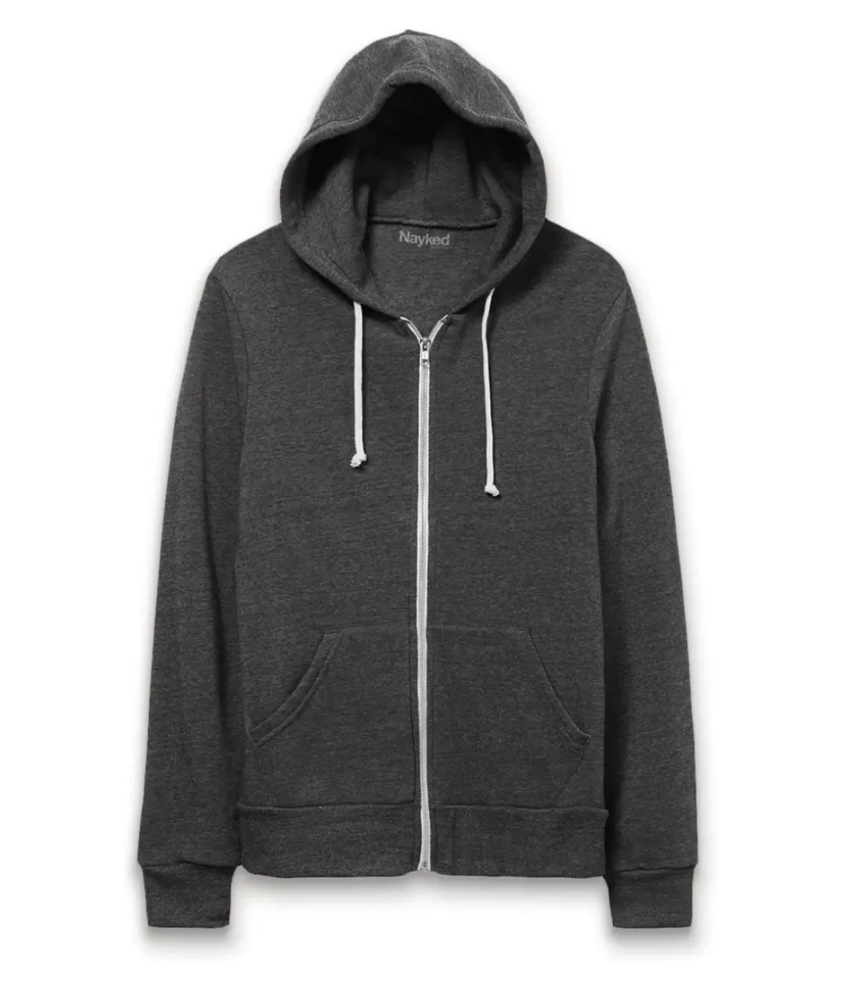 Nayked Apparel Shirts>Men'S Ridiculously Soft Vintage Recycled Fleece Full-Zip Hoodie