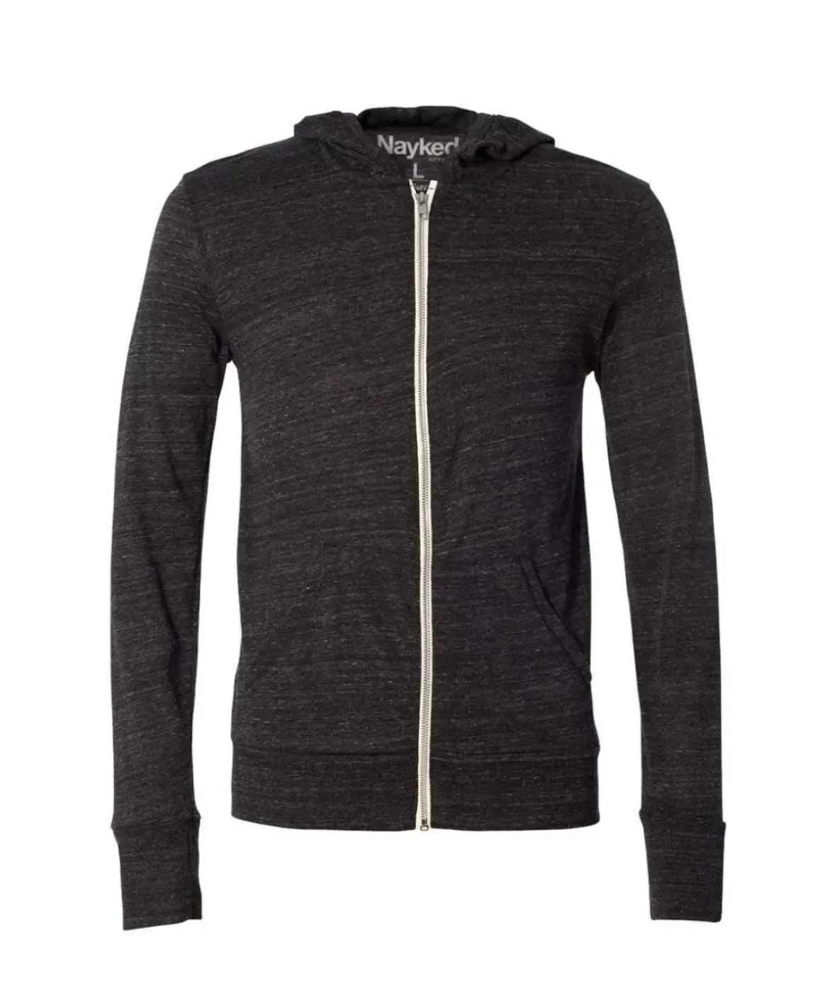 Nayked Apparel Hoodies & Sweatshirts>Men'S Ridiculously Soft Vintage Recycled Full-Zip Hooded T-Shirt
