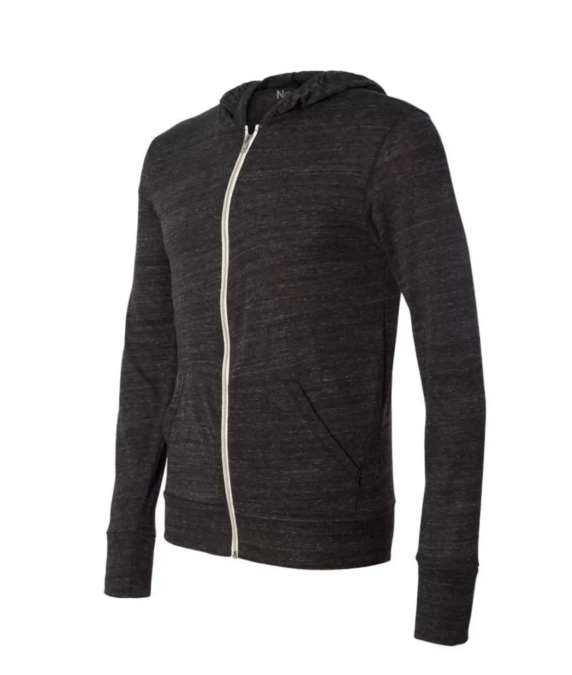 Nayked Apparel Hoodies & Sweatshirts>Men'S Ridiculously Soft Vintage Recycled Full-Zip Hooded T-Shirt
