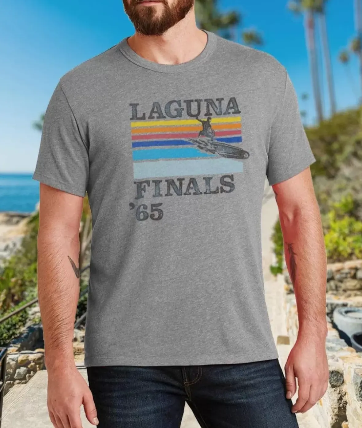 Nayked Apparel Shirts>Men'S Ridiculously Soft Vintage Graphic T-Shirt | Laguna Finals