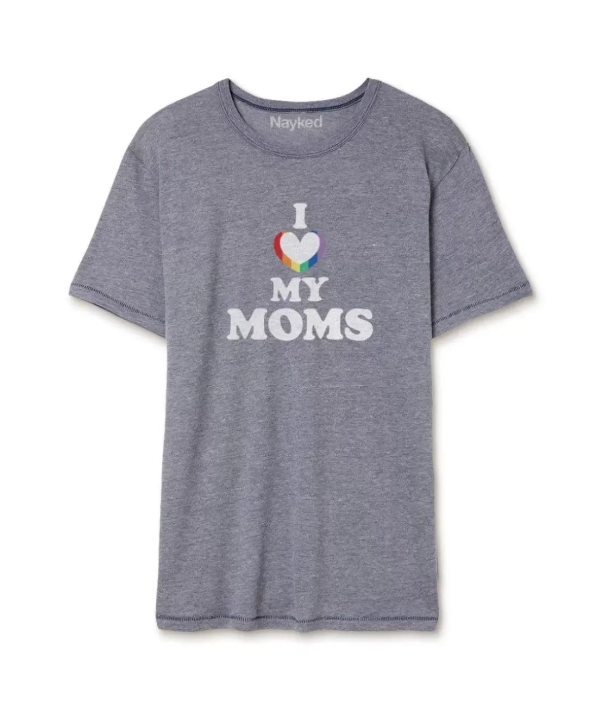 Nayked Apparel Shirts>Men'S Ridiculously Soft Vintage Graphic T-Shirt | I Love My Moms