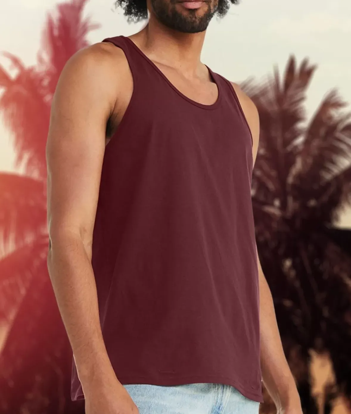 Nayked Apparel Tanks>Men'S Soft 100% Cotton Lightweight Tank Top