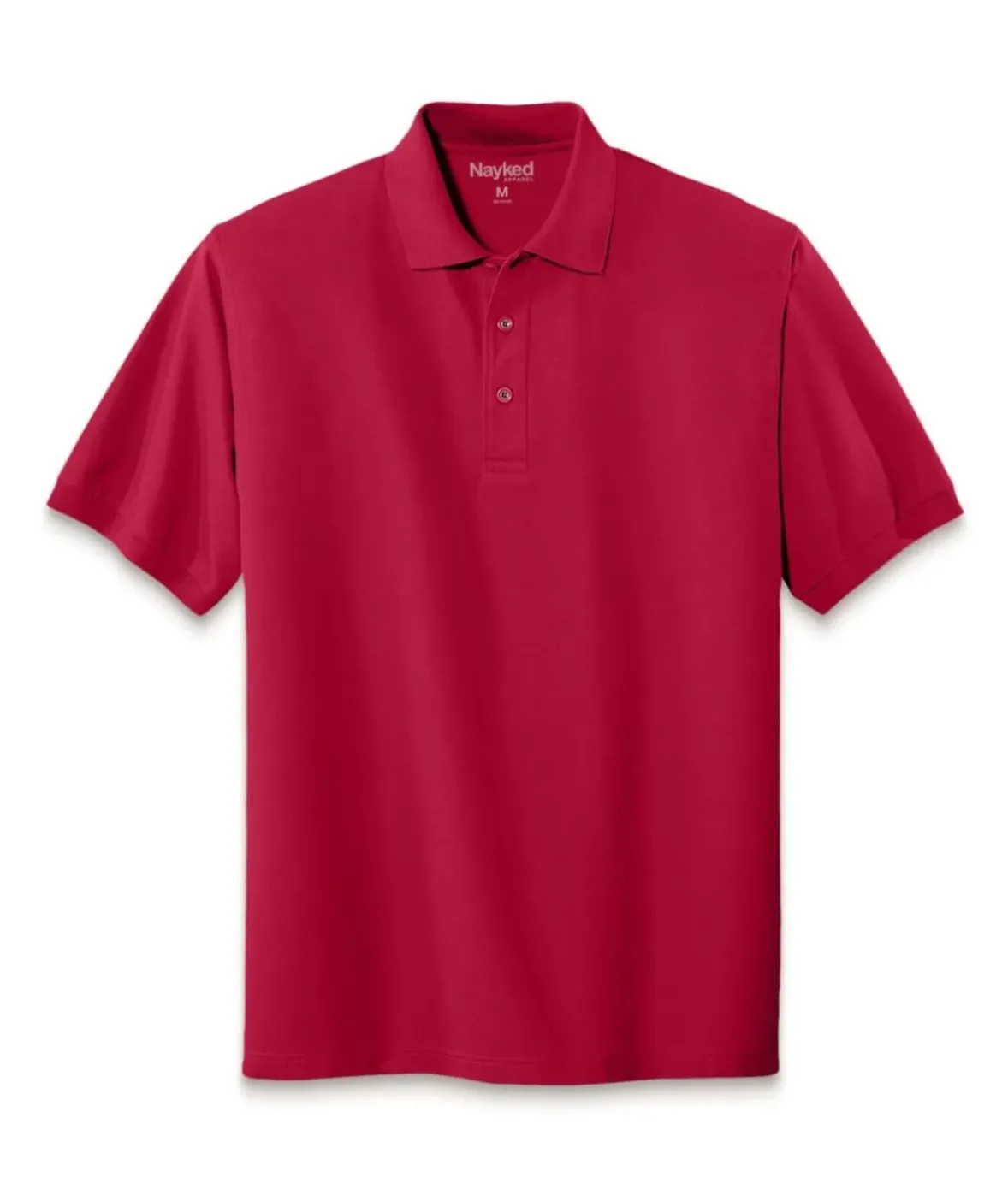 Nayked Apparel Polos>Men'S Soft Big Pique Polo Shirt