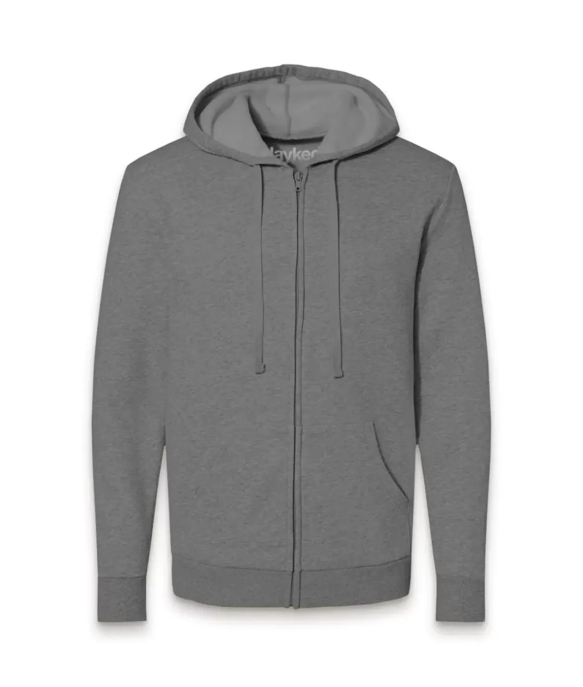 Nayked Apparel Shirts>Men'S Soft Eco Friendly Full Zip Hoodie