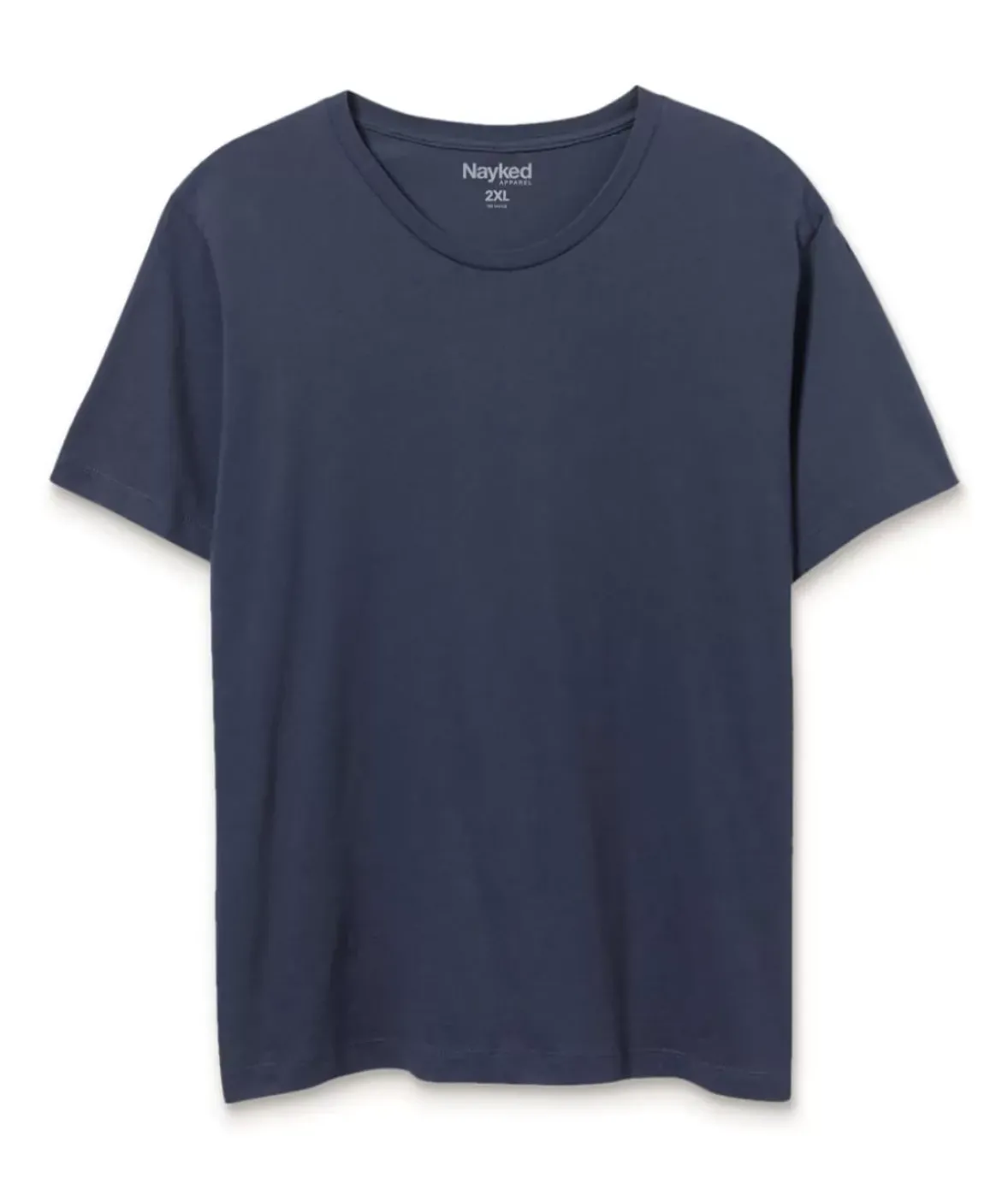 Nayked Apparel T-Shirts>Men'S Soft Garment Washed Big 100% Cotton Short Sleeve T-Shirt