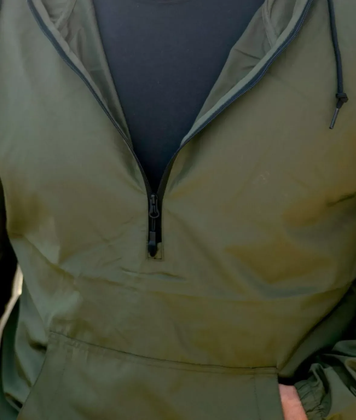 Nayked Apparel Outerwear>Men'S Soft Lightweight Half-Zip Pullover Windbreaker Anorak