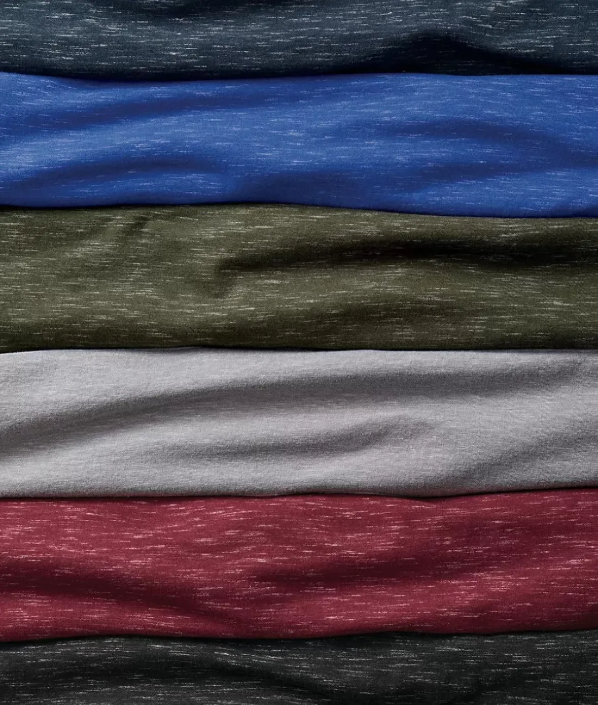 Nayked Apparel T-Shirts>Men'S Soft Lightweight Marled Crew Neck T-Shirt