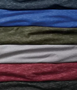 Nayked Apparel Shirts>Men'S Soft Lightweight Marled Crew Neck T-Shirt