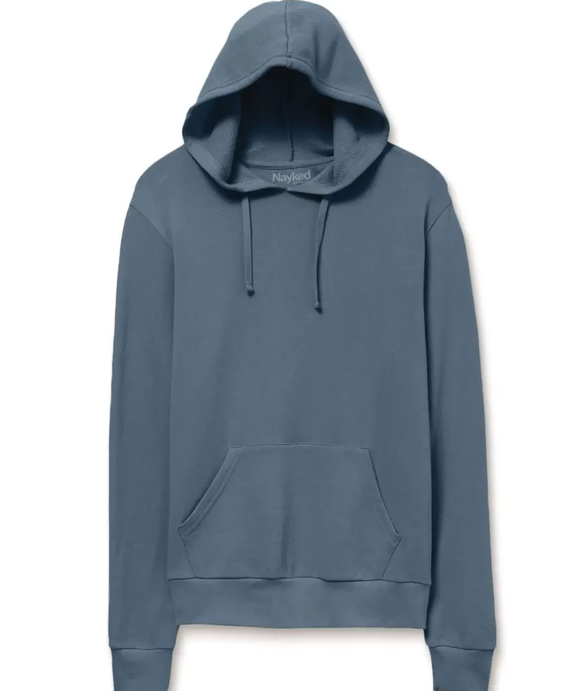 Nayked Apparel Shirts>Men'S Soft Recycled Washed Lightweight Terry Hooded Pullover