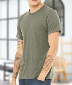 Nayked Apparel Shirts>Men'S Soft Slub Jersey Short Sleeve Crew Neck T-Shirt