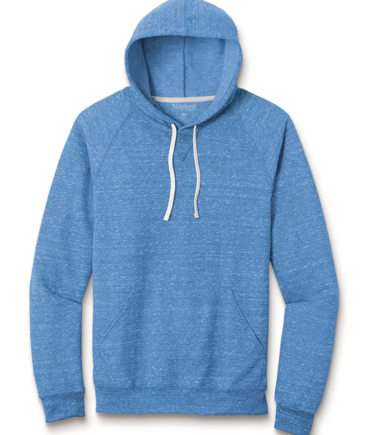 Nayked Apparel Shirts>Men'S Soft Snow Heather French Terry Hoodie