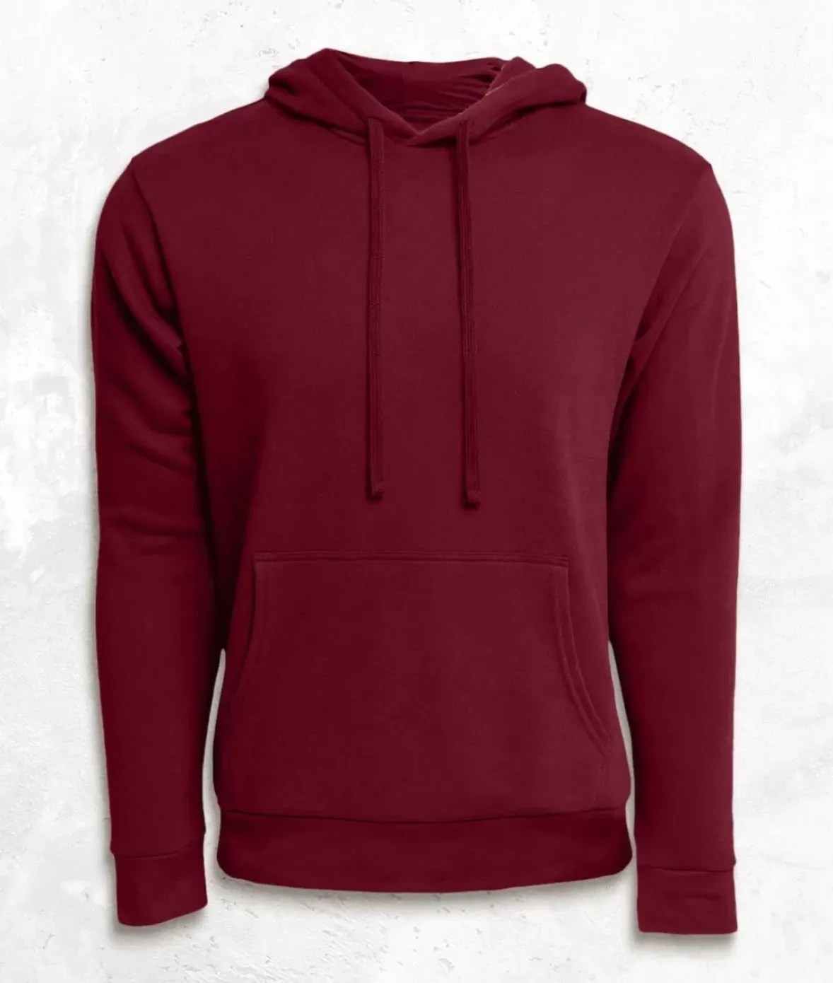 Nayked Apparel Hoodies & Sweatshirts>Men'S Soft Sueded French Terry Pullover Hoodie