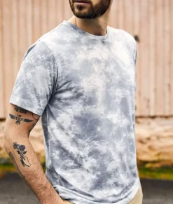 Nayked Apparel Shirts>Men'S Soft Tie Dye Recycled Short Sleeve T-Shirt