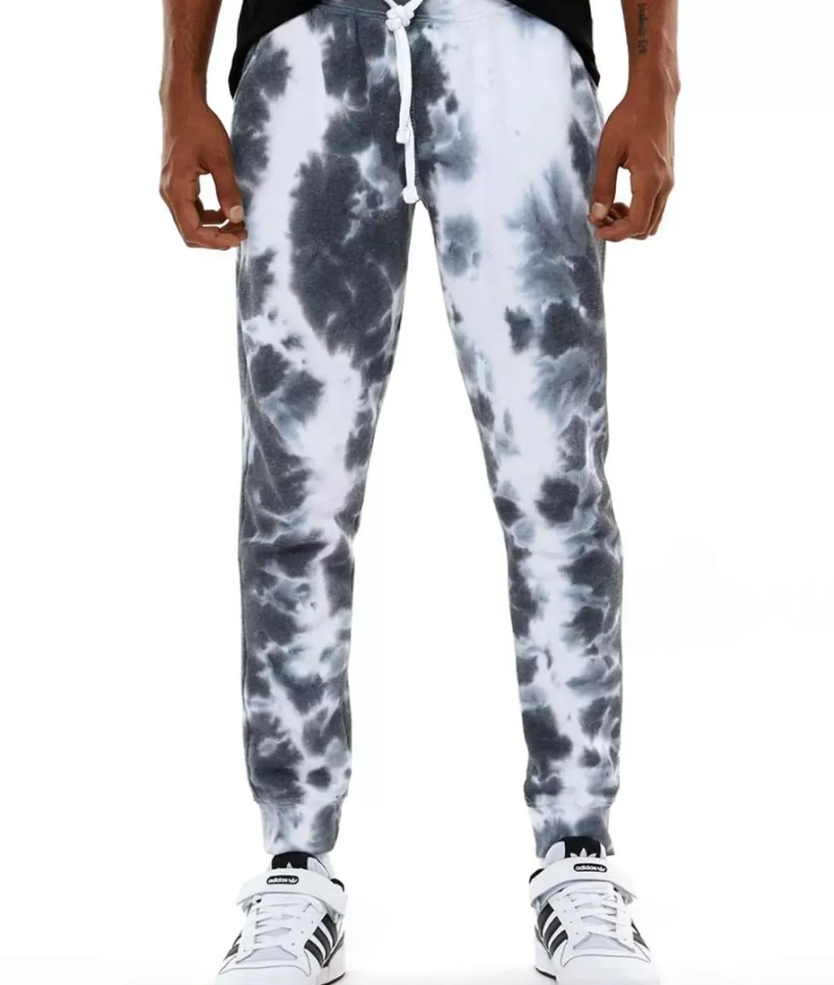 Nayked Apparel Bottoms>Men'S Soft Washed Tie Dye Fleece Joggers