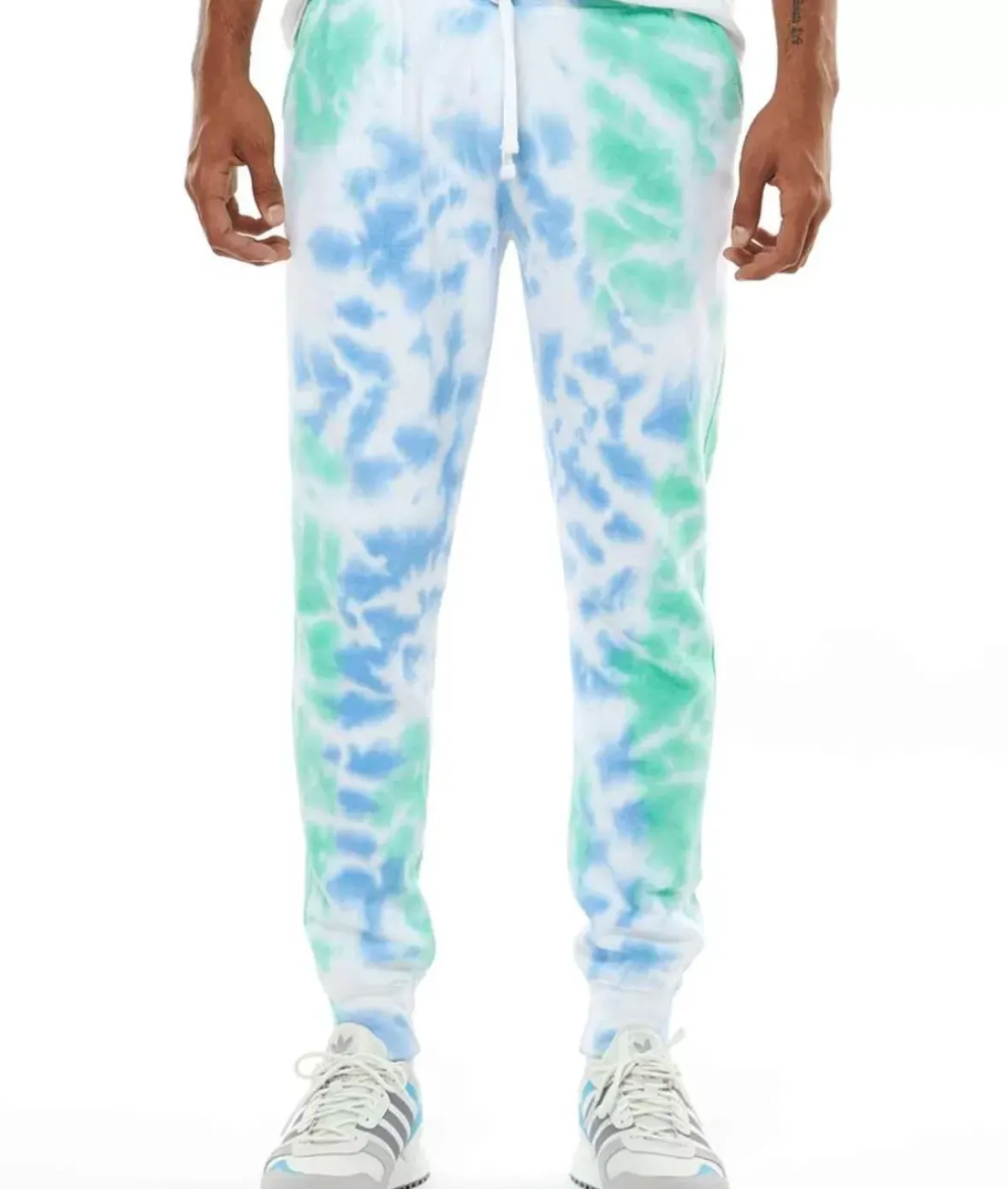 Nayked Apparel Bottoms>Men'S Soft Washed Tie Dye Fleece Joggers
