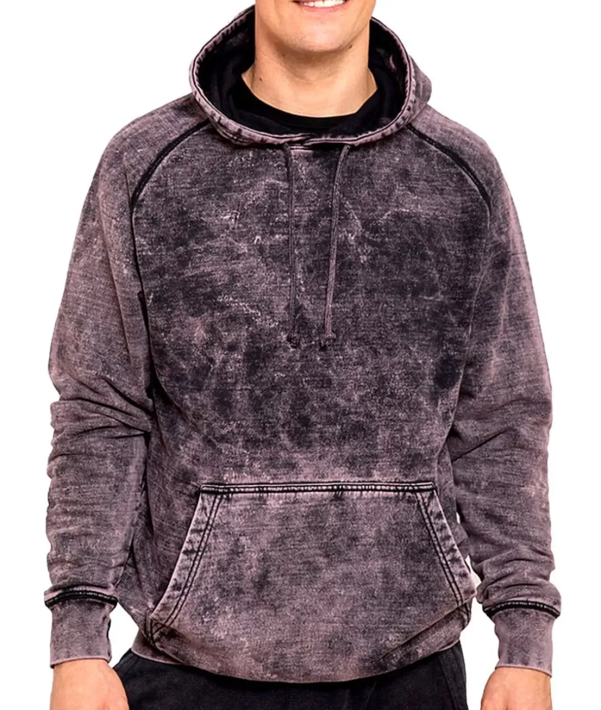 Nayked Apparel Shirts>Men'S Vintage Fleece Raglan Hoodie