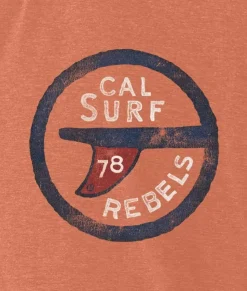 Nayked Apparel T-Shirts>Men'S Vintage Graphic Crew Neck T-Shirt | Surf Rebels