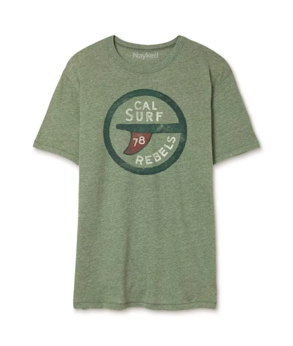 Nayked Apparel T-Shirts>Men'S Vintage Graphic Crew Neck T-Shirt | Surf Rebels