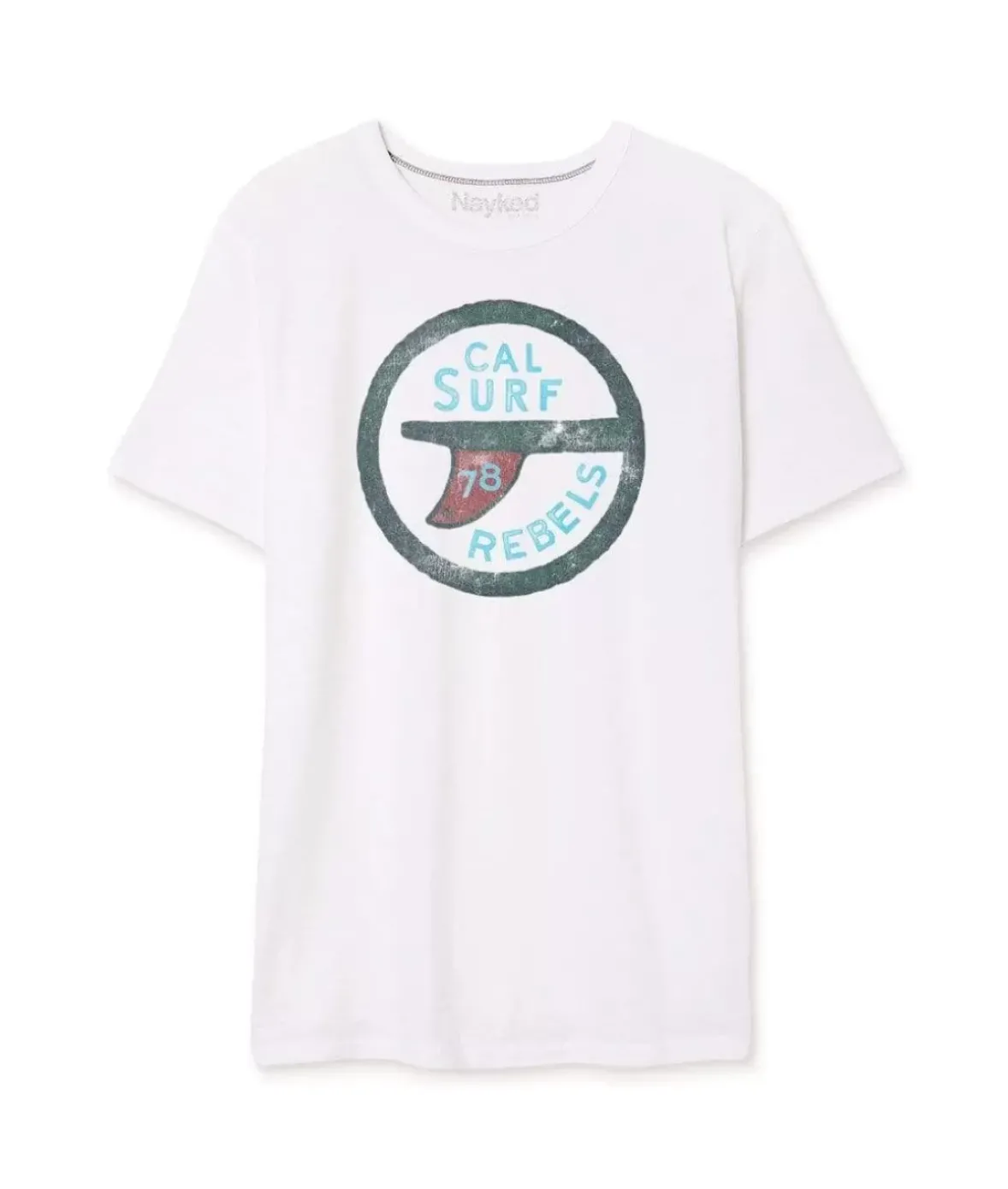 Nayked Apparel Shirts>Men'S Vintage Graphic Crew Neck T-Shirt | Surf Rebels