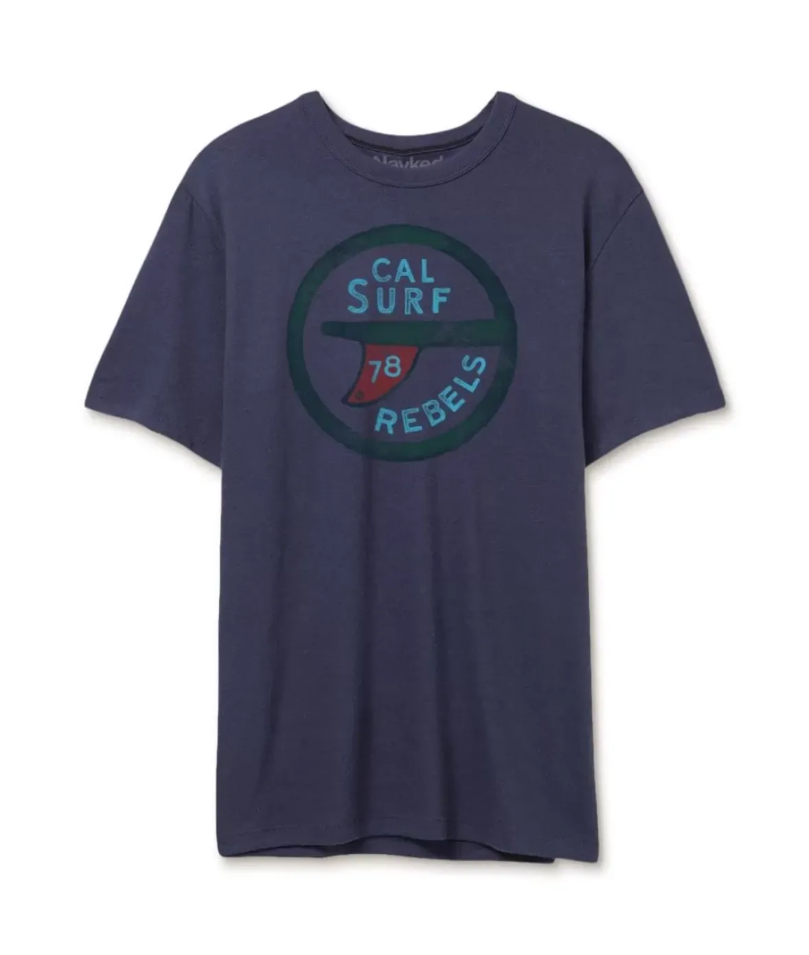 Nayked Apparel Shirts>Men'S Vintage Graphic Crew Neck T-Shirt | Surf Rebels