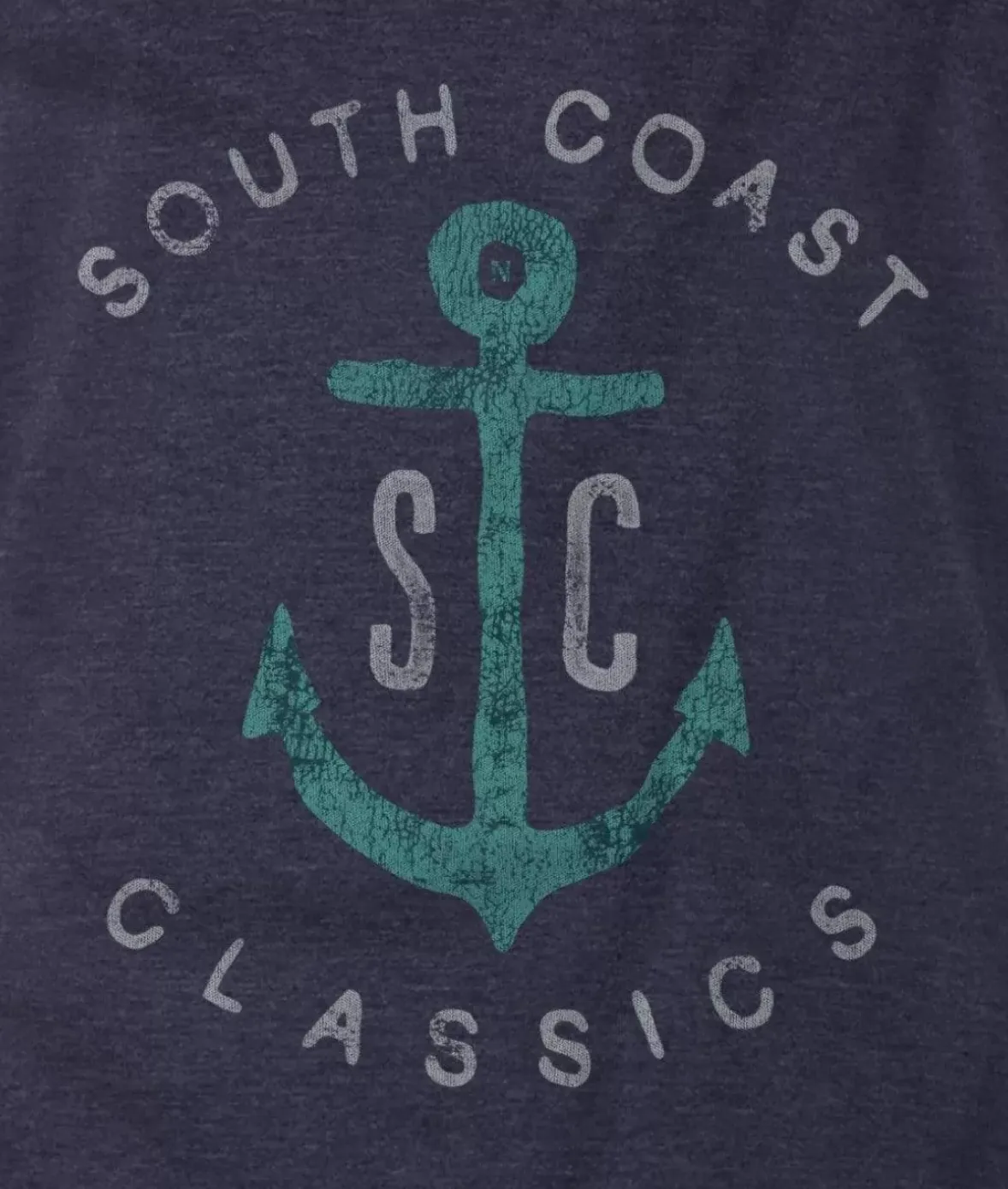 Nayked Apparel T-Shirts>Men'S Vintage Soft Cotton Poly Graphic T-Shirt | Sc Anchor