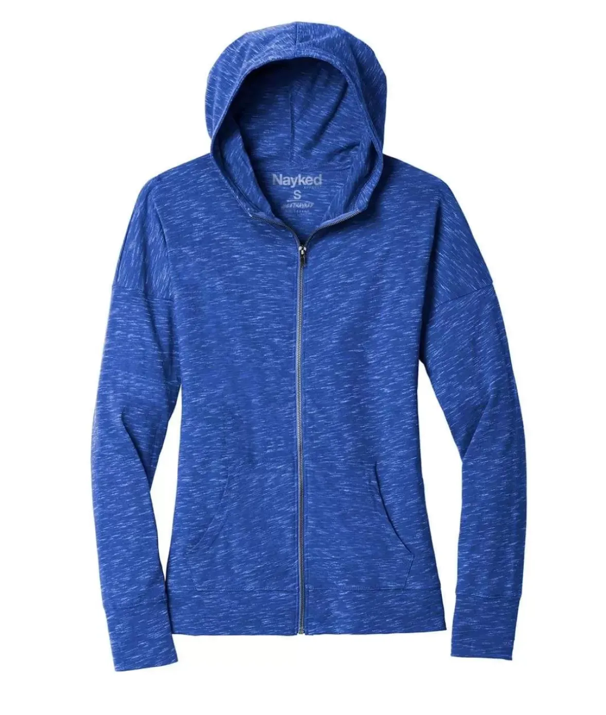 Nayked Apparel Outerwear>Real Women'S Ridiculously Soft Plus Lightweight Full Zip Hoodie