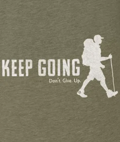 Nayked Apparel Shirts>Ridiculously Soft Big Graphic T-Shirt | Keep Going With Hiker