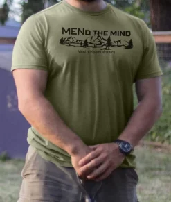 Nayked Apparel T-Shirts>Ridiculously Soft Big Graphic T-Shirt | Mend The Mind-Landscape