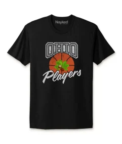 Nayked Apparel Shirts>Ridiculously Soft Cotton Graphic Tee | Ohio Players (Buckeye Leaf)