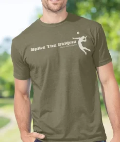 Nayked Apparel T-Shirts>Ridiculously Soft Crew Neck Graphic T-Shirt | Spike The Stigma