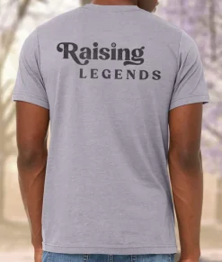 Nayked Apparel Tops>Ridiculously Soft Heather Sueded Graphic Tee | Raising Legends