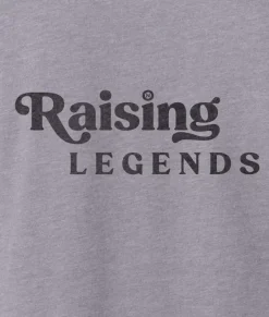 Nayked Apparel Tops>Ridiculously Soft Heather Sueded Graphic Tee | Raising Legends