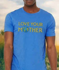 Nayked Apparel T-Shirts>Ridiculously Soft Heather Sueded Graphic Tee | Love Your Mother