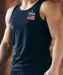 Nayked Apparel Shirts>Ridiculously Soft Men'S Big Usa Graphic Tank