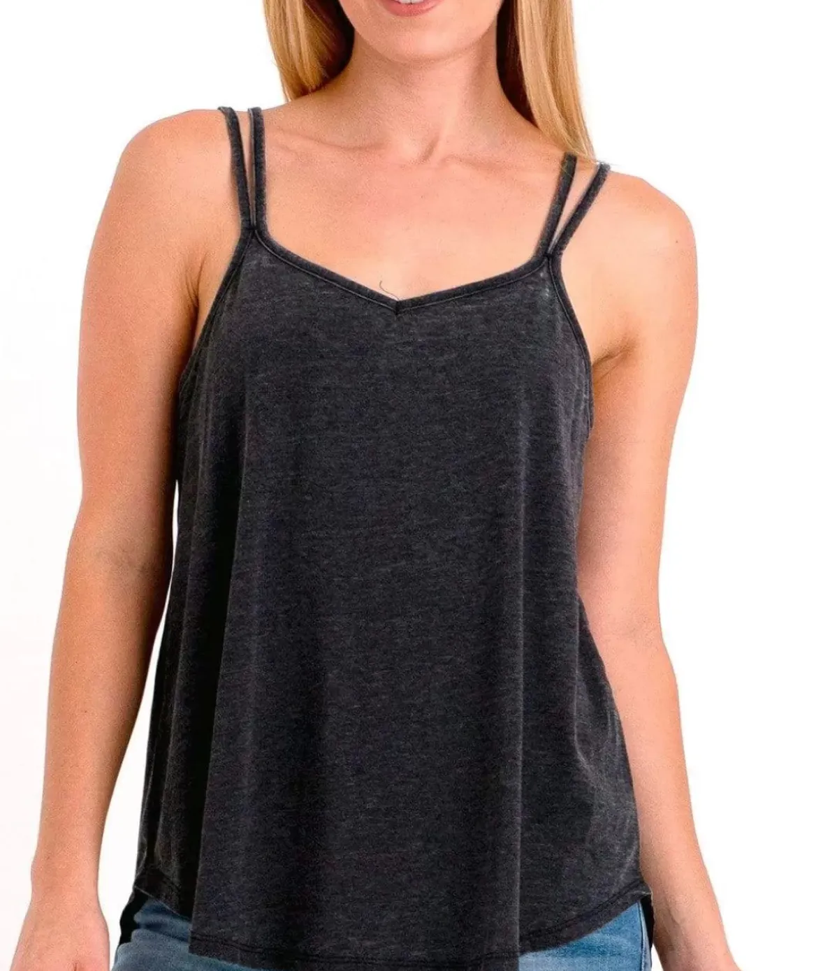 Nayked Apparel Tank Tops>Ridiculously Soft Vintage Wash Strappy Tank